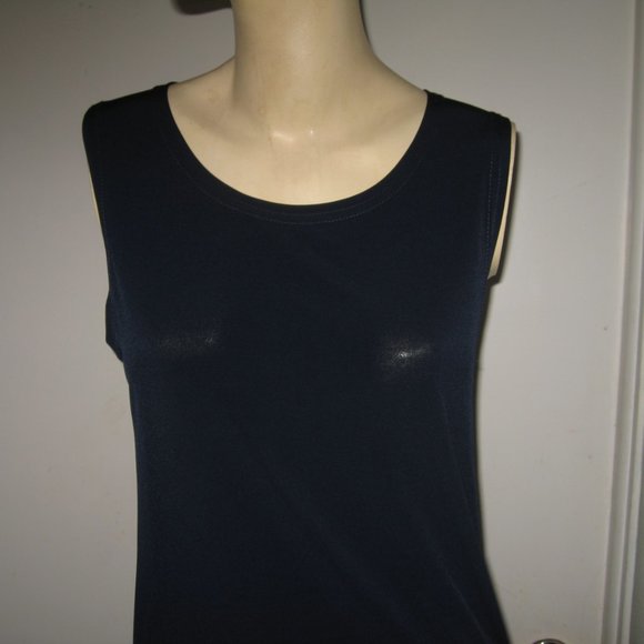 ❤️2 PLANET BY LAUREN G Bodycon Rushed Microfiber/Spandex Dresses Navy Black SZ 1 - Picture 5 of 12